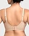 HSIA Bras for Women Minimizer Full Coverage Plus Size Tshirt Convertible Bra Unlined Underwire Seamless Cups with Mesh Light Beige 38DDD