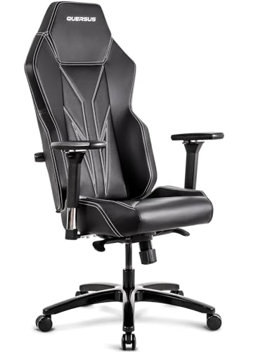 Quersus Chaise de Bureau VAOS.2.3. White Accent, Simili Cuir