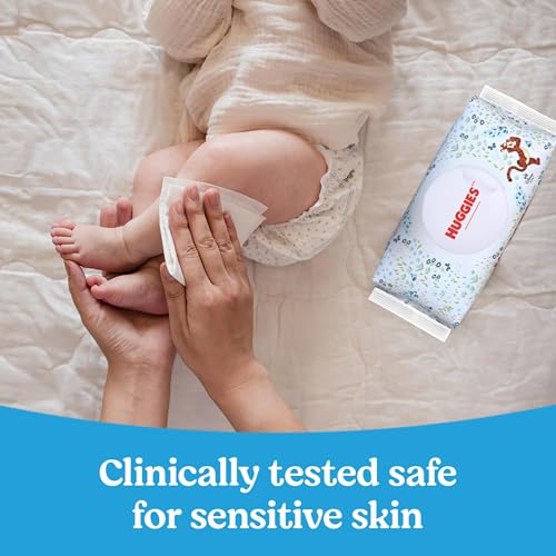 image for Huggies Natural Care Cucumber, Aloe and Vitamin E Baby Wipes, Hypoalle