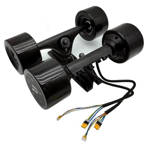 Dual Motor Set for Electric Skateboard 90mm Powered 10S 36V DIY Brushless Hub Motor Kit for Longboard Upgraded 77kv 400W 30 mph top Speed Skateboarding Equipment
