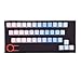 ATTAV 37 Keys PBT Keycaps Backlit Double Injection-Color Keycap Set for Mechanical Keyboard (Gradient Bluelover)