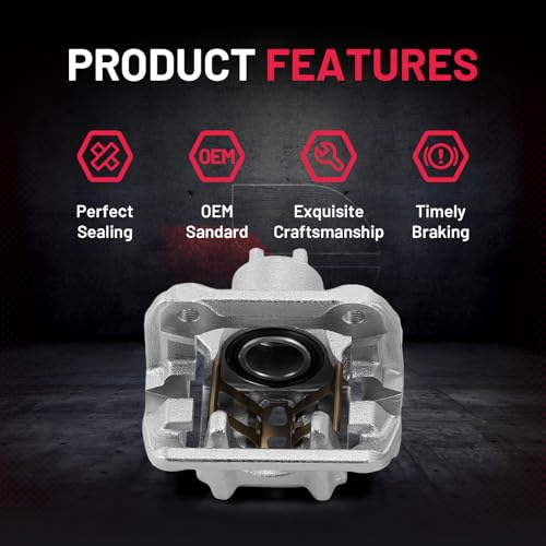Image of BDFHYK 19B6886, 19B6887 Rear Disc Brake Caliper Assembly Compatible with Acura RDX 2013-2018 3.5L,Compatible with Honda CR-V 2007-2016 2.4L l4,Compatible with Crosstour 2012-2015 2.4L l4, 2pcs
