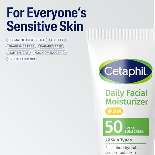 Cetaphil Daily Facial Moisturizer SPF 50, Fragrance-Free, 1.7oz, 2ct - image 6