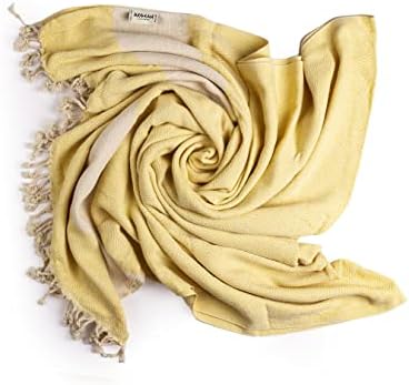 Aegean Turkish Beach Towel (37 x 73) for Adult - Prewashed for Soft Touch, 100% Cotton - Quick Dry Bath Towels with Amazing Colors - Unique Turkish Towels for Bathroom, SPA, Yoga Peshtemal- [Neon Y]