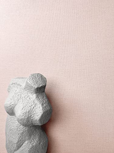NEWROOM Papel pintado Rosa Color Liso Tejido no Tejido - Colores Lisos Rosa Estructura Textil