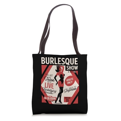 Bolso Tote Burlesque Show Sexy Goth Pin Up Girl miniatura 1