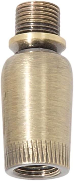 B&P Lamp® Tapered Brass Ball Swivel, Unfinished Brass