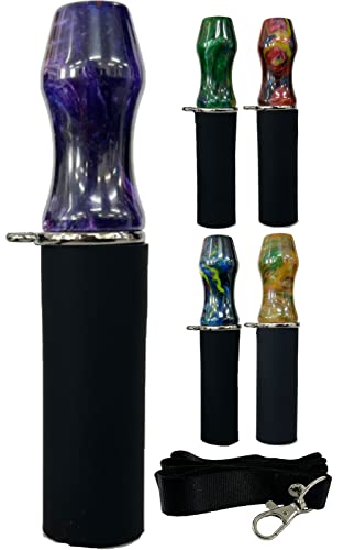 Hilax シーシャ マウスピース ストラップ つき 樹脂製 持ち運び shisha 自分用 マイマウスピース 専用 Myマウスピース 自分専用 衛生的 清潔 ? パープル