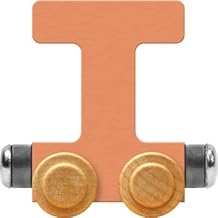 Maple Landmark NameTrain Pastel Letter Car T - Made in USA (Orange)