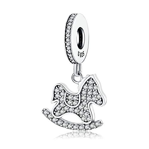 DFHTR Ciondoli per Le Donne 925 Sterling Silver Ciondolo Perline Sedia A Dondolo per Bambini Perline per Gioielli Misura Originale Charms Braccialetti Fare