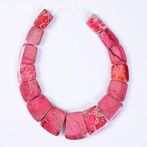 Perles jaspe sédiment marin rose g0996 : le set en dégradé parfait pour réussir vos colliers