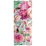 Bufanda para mujer, ligera, primavera, otoño, invierno, chal, flores y patrón de cerdo rosa, Varios colores