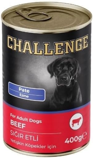 Challenge Konserve Köpek Sığır Etli Pate 400 gr
