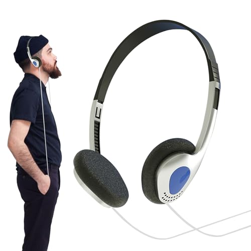 Retro-Over-Ear-Kopfhörer – Mini-Stereo-Kopfhörer, Tragbar, Leicht, Stereo-Vintage-Design, Leichter Kopfhörer | Vintage Feelings Headset, Kabelgebundener Kopfhörer Für Die Meisten Mobiltelefone Und