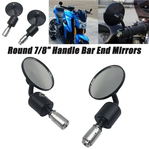 Espejo retrovisor universal de aluminio CNC para manillar de moto de 7 y 8 pulgadas 5