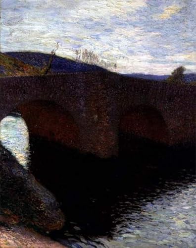 Affiche toile le pont d'Henri art portrait 60x90cm impression poster