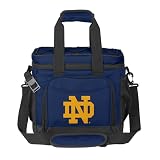 Logo Brands NCAA Notre Dame Fighting Irish Flex 24-Can Cooler - Heat-Sealed Leak-Proof Lining, Built-in Bottle Opener, Adjustable Shoulder Strap- Great for Tailgates & Picnics