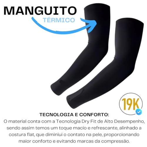 Manguito Térmico Moto Pulso Basquete Volei Manga Longa Masculino Feminino Militar Tático Ciclismo So