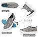 JENN ARDOR Womens Fall Slip On Fashion Sneakers No Laces Comfortable Casual Low Canvas Sneakers Flats Walking Shoes