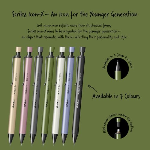 Image of Scrikss 0.7mm Mechanical Pencil | Green | Icon-x