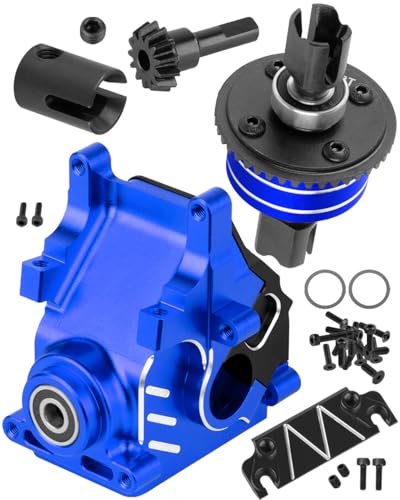 Image of BRCatWPark RC Aluminum Gearbox Case & 42T Differential w/15T Main Gear Upgrades Part for 1/8 Kraton/Outcast/Talion Typhon/Notorious 6s BLX 1/7 Infraction/Felony/Mojave 6s BLX Limitless,Navy Blue