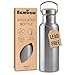 Bambaw Insulated Water Bottle | Stainless Steel Water Bottle 25oz | Eco Friendly Reusable Bottle | Leakproof and Plastic Free Metal Water Bottle| Keeps Hot and Cold Drinks | Eco Water Bottle
