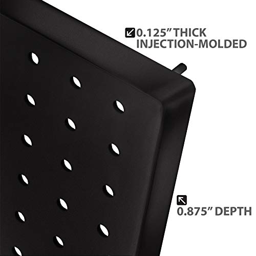 Azar Displays 771620-Blk Pegboard 1-Sided Wall Panel, Black Solid Color, 2-Pack #TOP3