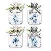 PH PandaHall 4 Styles Blue Floral W...