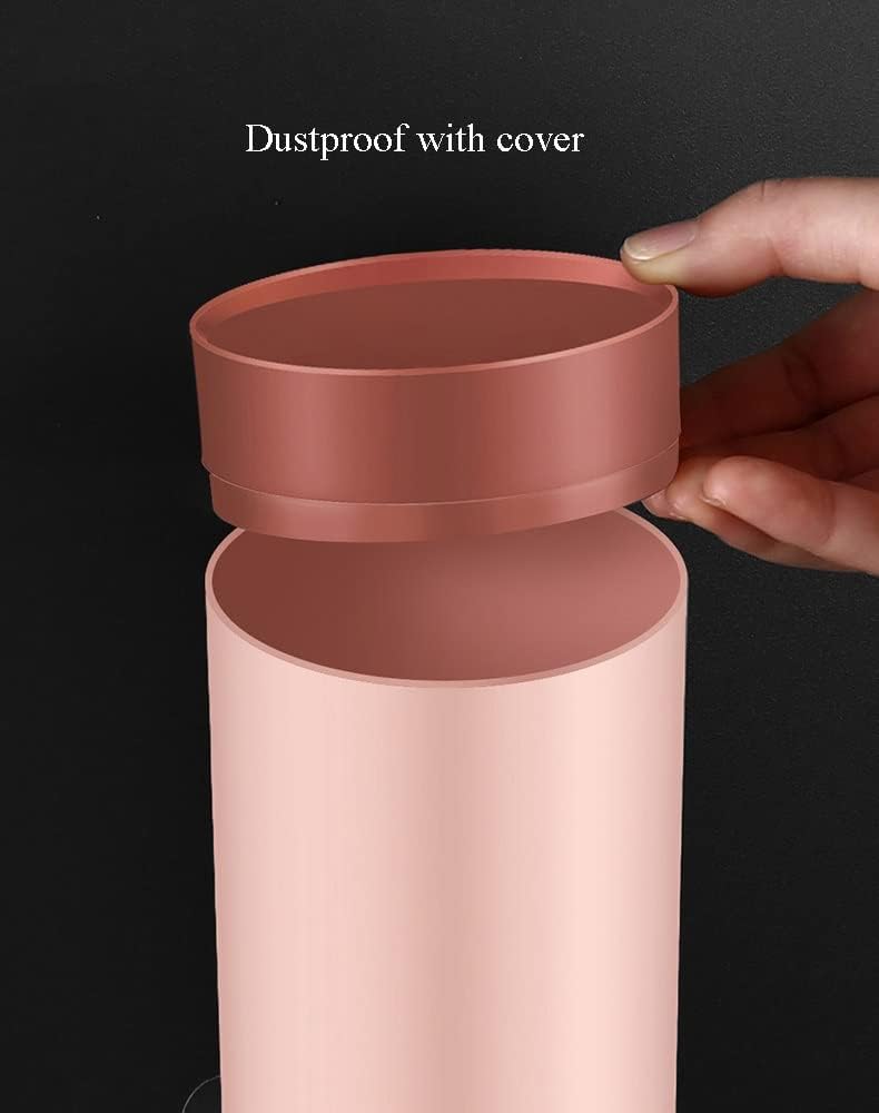 Wall Mounted Cup Dispenser Pull Type Cup Holder Fit Disposable Small Cups Cup Dispenser for Home Bathroom Hospital Office Gym (Color : White) (Pink)