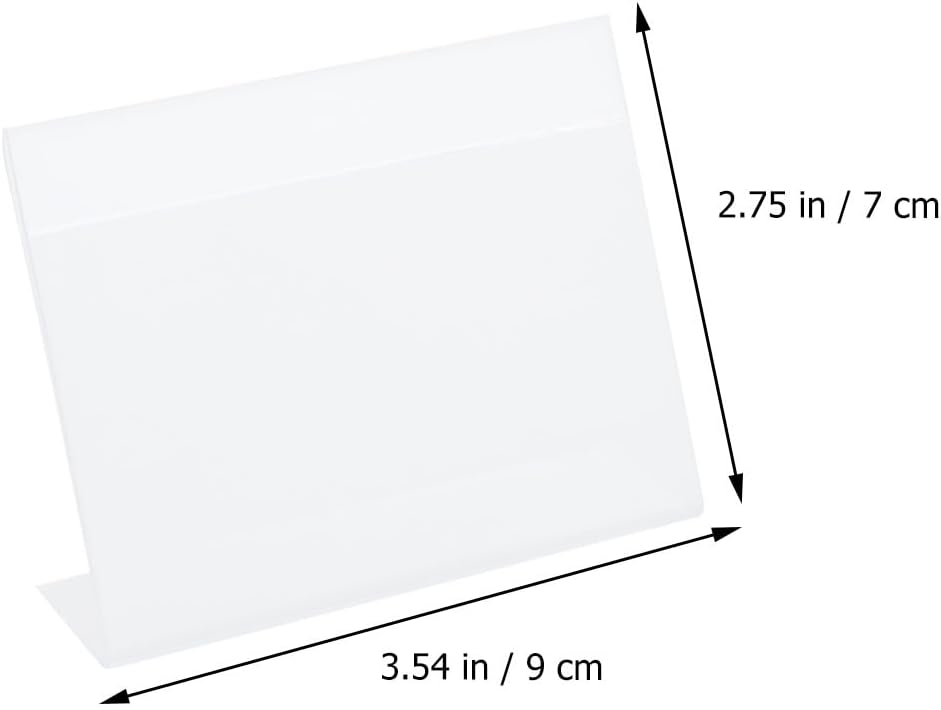 12pcs Plastic Price Tag Holders Shelf Label Display Racks for Retail and Supermarket Pricing Supplies