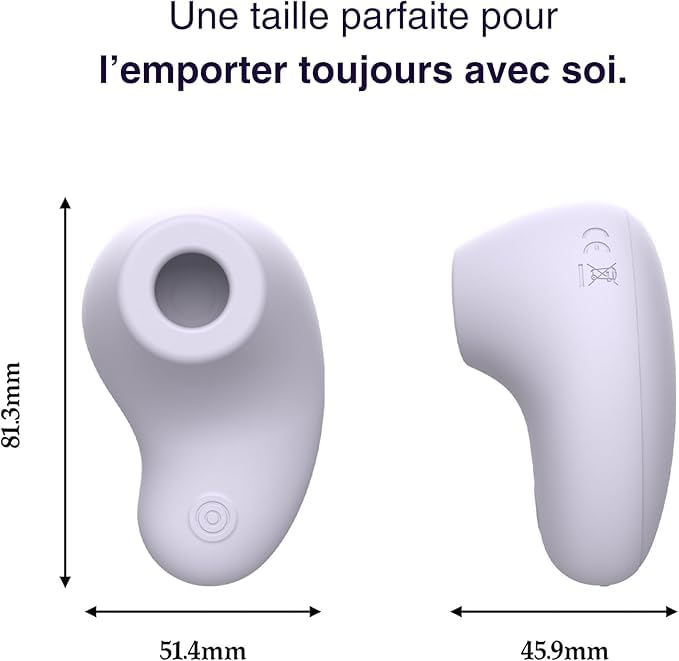 Mon Amour Stimulateur Succion Intime - 3 Vitesses 7 Fréquences Silicone | Stimulation sans contact, recharge magnétique, silicone doux ABS, étanche IPX7, 50-100 min autonomie, discret moins de 55 dB