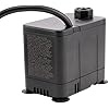 EcoPlus Convertible Bottom Draw Water Pump 265 GPH - Submersible Applications Only, Ideal for Hydroponics