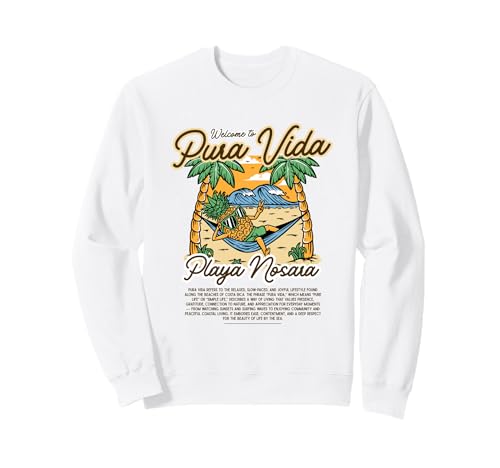 Pura Vida Nosara Costa Rica Pineapple Hammock Sweatshirt
