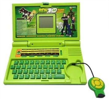 SFR Toys Kids Mini Laptop English Learner Study Game Computer Notebook Toy Multi Colour ( Battery Not Including ) (Ben 10 Learning 20 ACTIVITE)