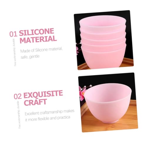 Baluue 5pz Recipientes Silicona para Mezclar Mascarillas miniatura 6