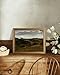 KBKBART Gold Framed Vintage Landscape Wall Art Home Decor, Retro Mountain Vintage Painting Prints, Moody Countryside Farmhouse Landscape Wall Decor, Canvas Wall Art for Living Room Bedroom Home Bathroom Wall Decor(12