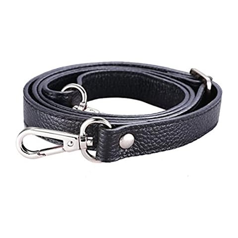 VIEEL Adjustable PU Leather Shoulder Strap for Women's Bag Briefcase Messenger Bag (Silver Buckle) Cover