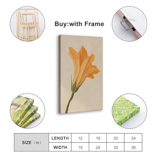 Tableau lys orange de qualité supérieure en grand format 61x91cm - 2