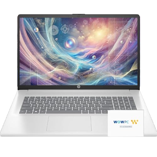 Image of HP 17.3 Ultrabook, FHD (1920x1080) Display, 32GB RAM, 1TB SSD, Intel Core 6-Core Processor, Type-C, Long Battery Life, AI Noise Removal, Windows 11, w /WOWPC System Recovery USB
