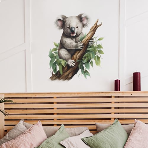 Vinilo decorativo koala acuarela para pared miniatura 7