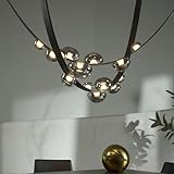 PRTSER Chandeliers for high Ceilings Duplex Building Large Chandelier Living Room Villa Modern Minimalist Staircase Chandelier (one Belt)