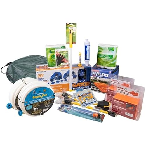 Aquapro Elite RV Start Up Kit 27591, for Motorhomes and Travel Trailers, Contains 13 Essential Hookup and Setup Products to Get Started