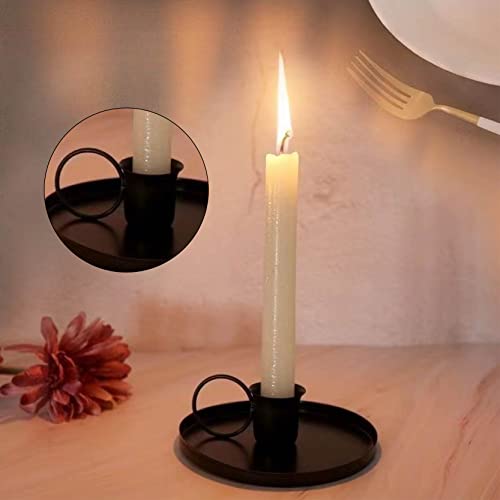 Candle Holders, Iron Candle Holders Black Metal Cone Candle Holders Candle Sticks Holder Candlestick Holders Candle Stick Holder Candles And Holders Vintage Candle Holders Simple Table Decorations #TOP3