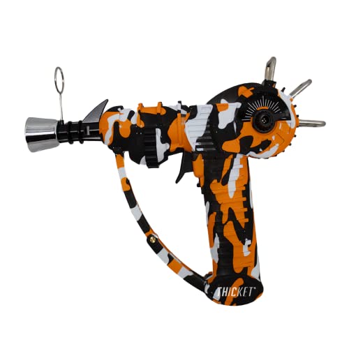 THiCket Raygun Torch Lighter, with Adjustable Flame and Safety Lock (Camo Orange) by THiCket - Used condition - US$34.29