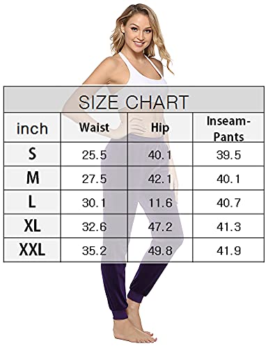Irevial Women Velvet Trouser Joggers Velour Sweatpants Winter Casual Active Yoga Sportswear Pants With Pockets Pink Large #TOP6