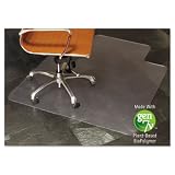ES Robbins 143012 Natural Origins Chair Mat with Lip for Hard Floors, 45 x 53, Clear