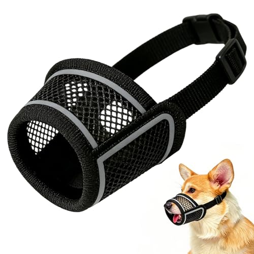 Museruola Per Cane in Nylon,Museruola Traspirante per Cani,Dog Muzzle Regolabile