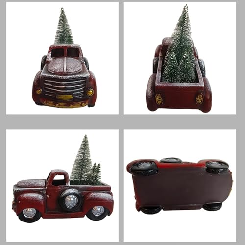 Camión de Navidad decorativo nostálgico para revivir tradiciones en casa 7