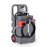 Wiltec Distributeur de diesel nomade – 55 x 45 x 105 cm – 180 W – Capacité 120 l, débit 40 l/min – Jerrycan de carburant portable – Station service mobile
