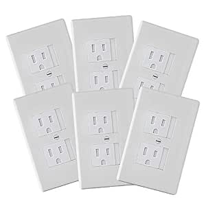 6-Pack Safety Innovations Self-Closing Outlet Covers for Child Proofing